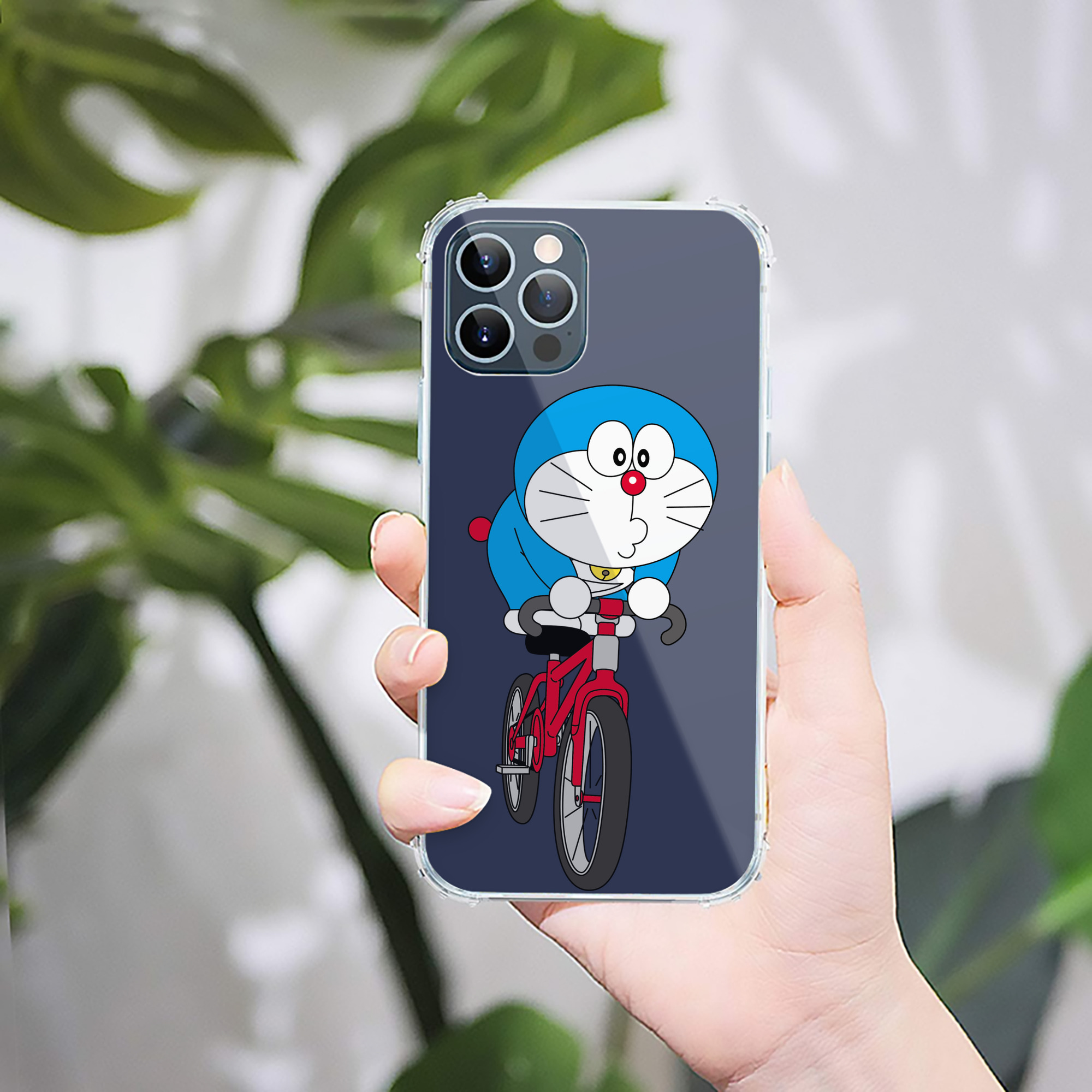 （画像用） ドラえもん Doraemon 【iPhone 12シリーズ対応】透明スマホケース（クリアソフトケース）